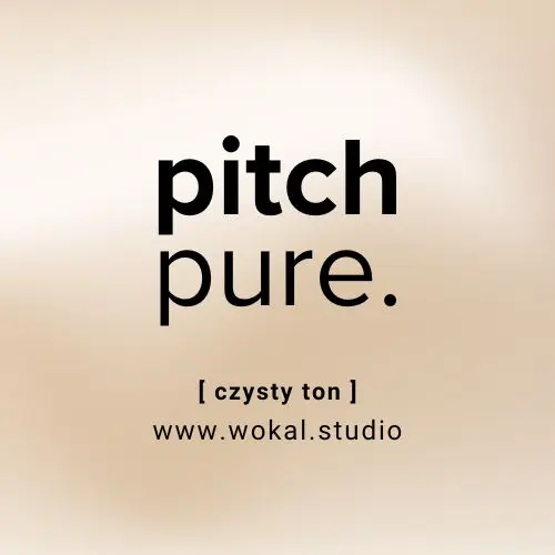 Infografika Pitch Pure &ndash; wizualizacja pojęcia czystego tonu; grafika używana w&nbsp;części dotyczącej poprawy barwy, precyzji i&nbsp;jakości dźwięku w&nbsp;technice wokalnej.